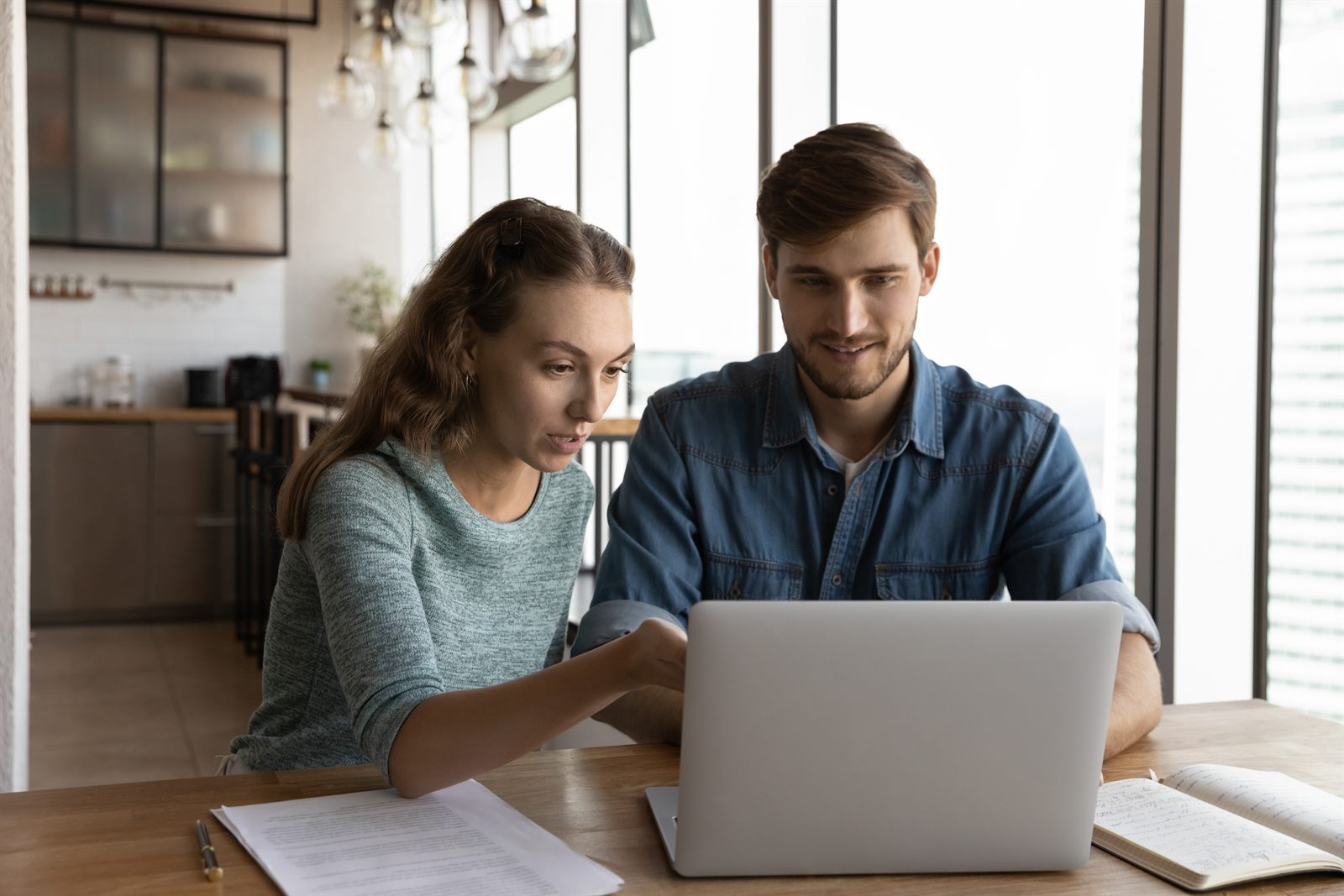 Personal and business tax documents reviewed together