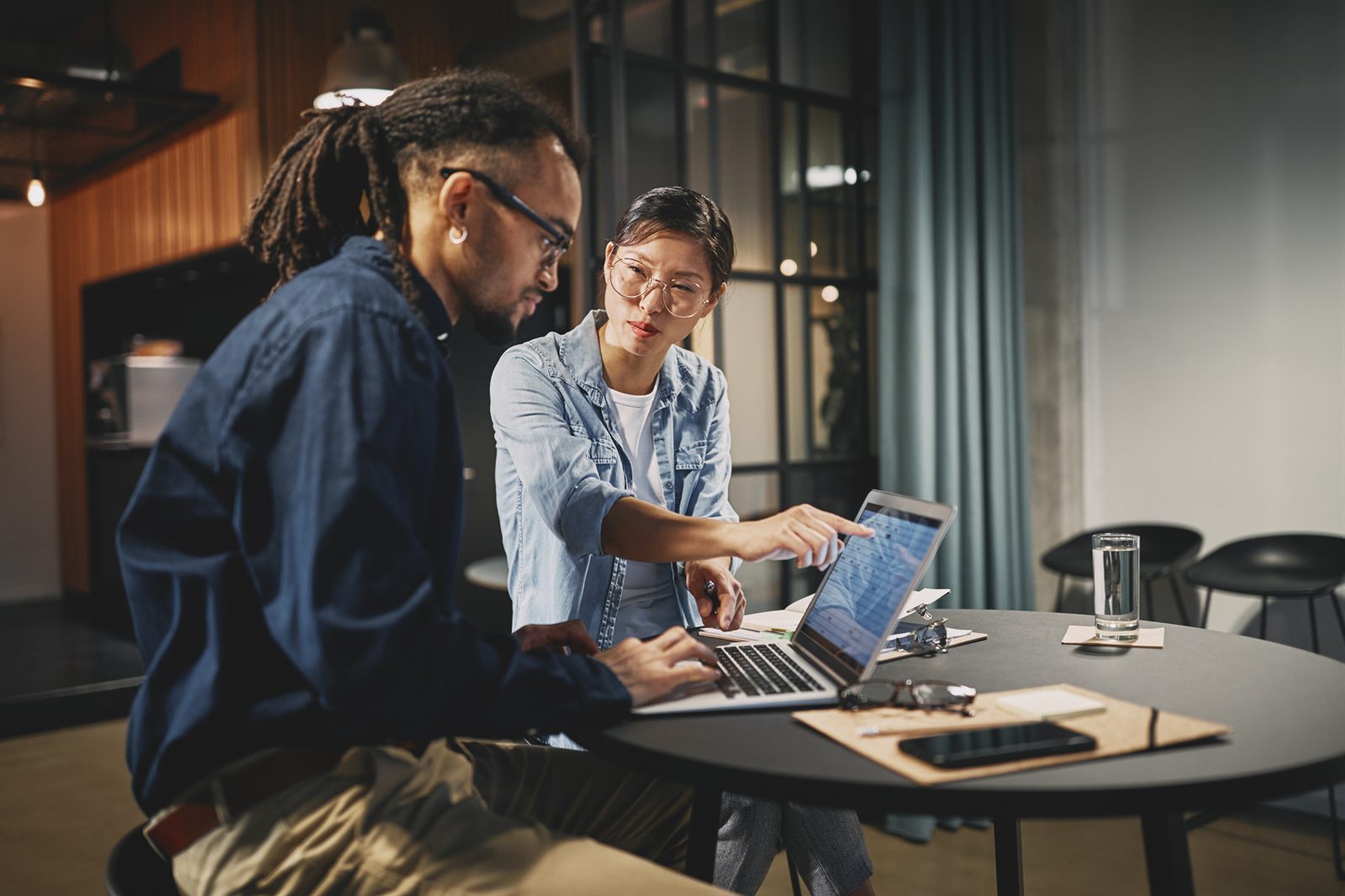 Startup founders reviewing entity structure options with their accountant
